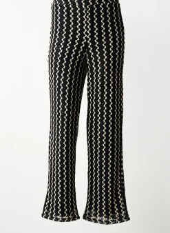 Pantalon Droit Vila Noir Taille Normale