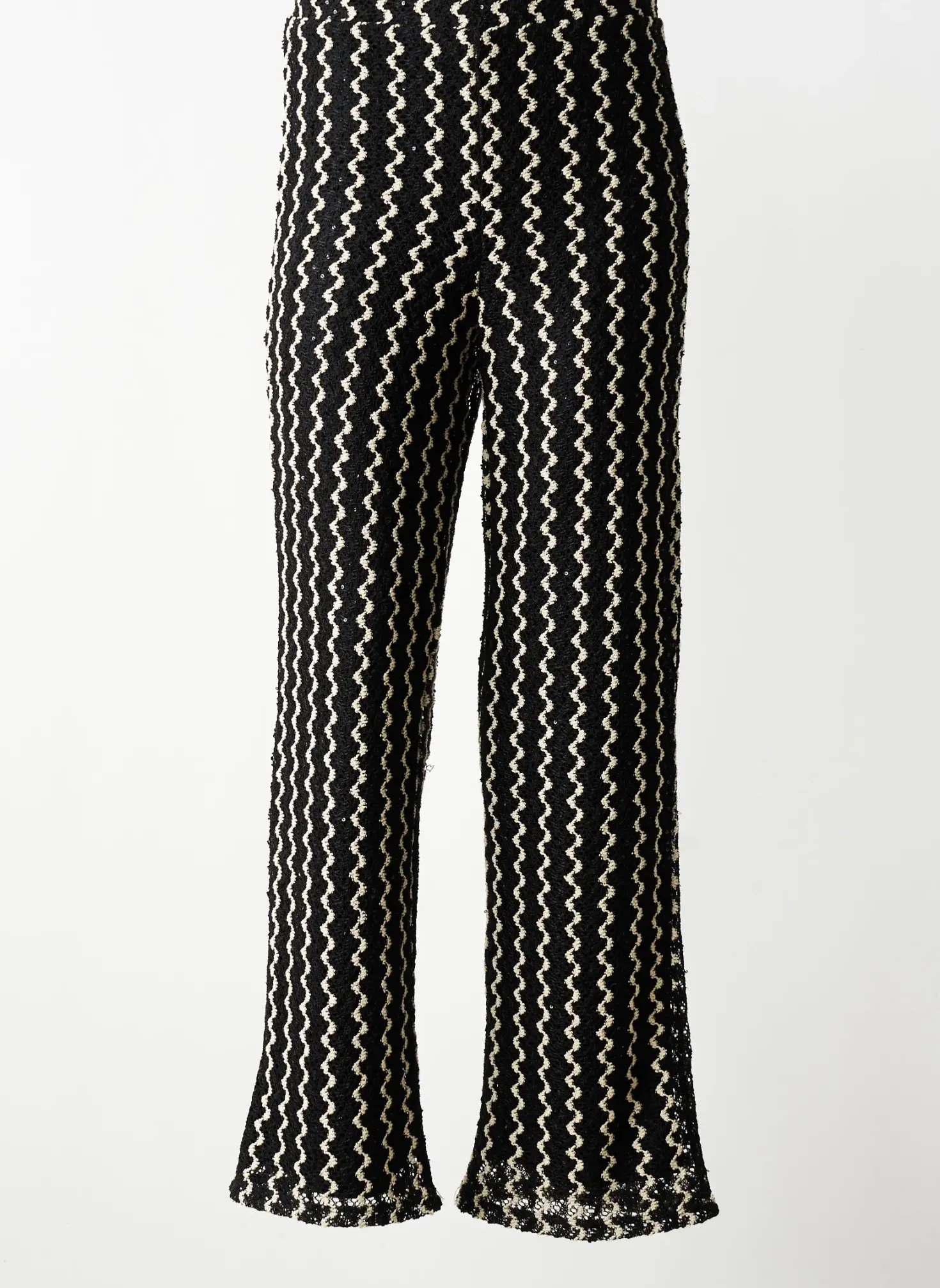 Pantalon Droit Vila Noir Taille Normale