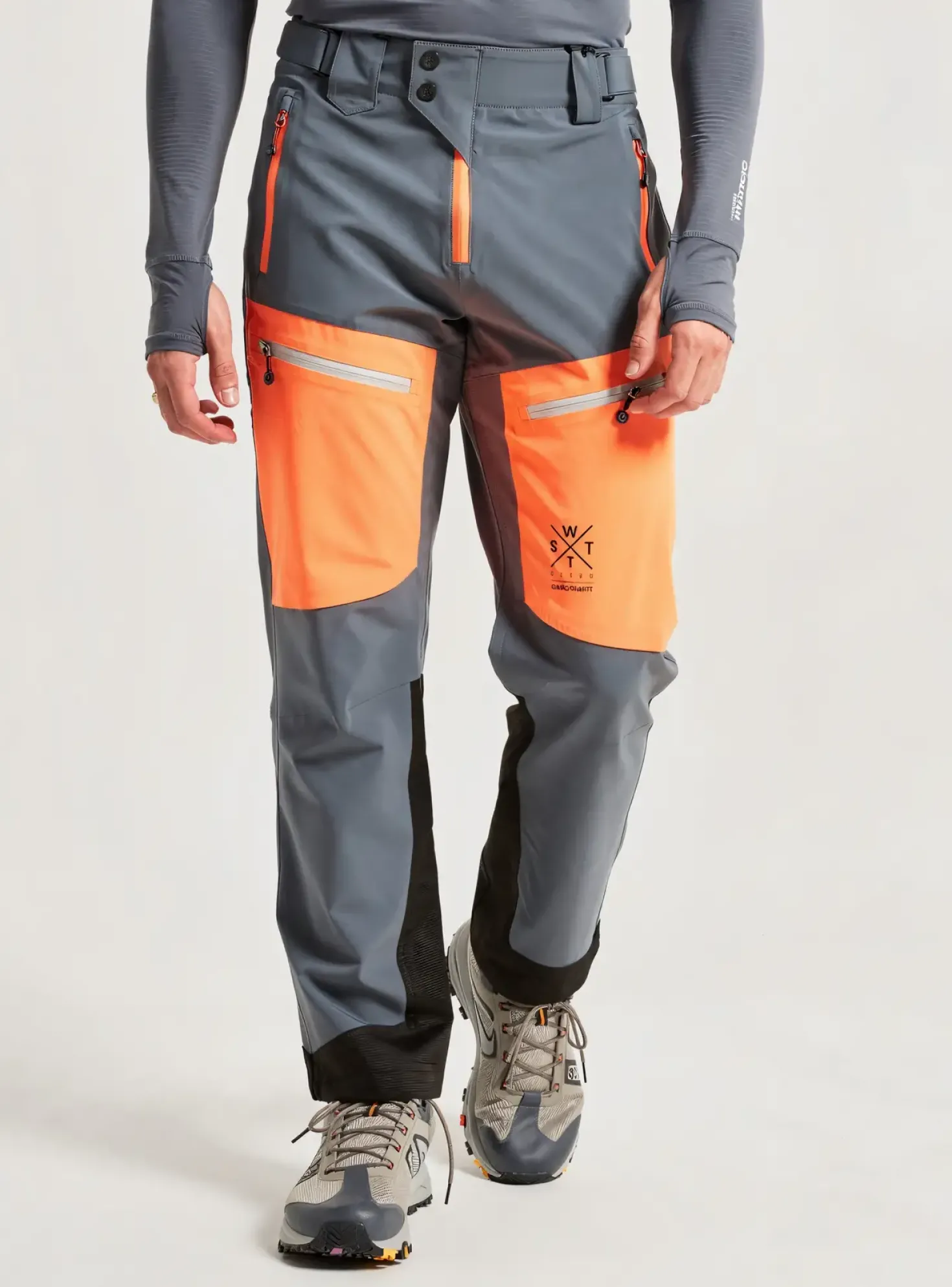 Pantalon Droit Watts Gris Taille Normale