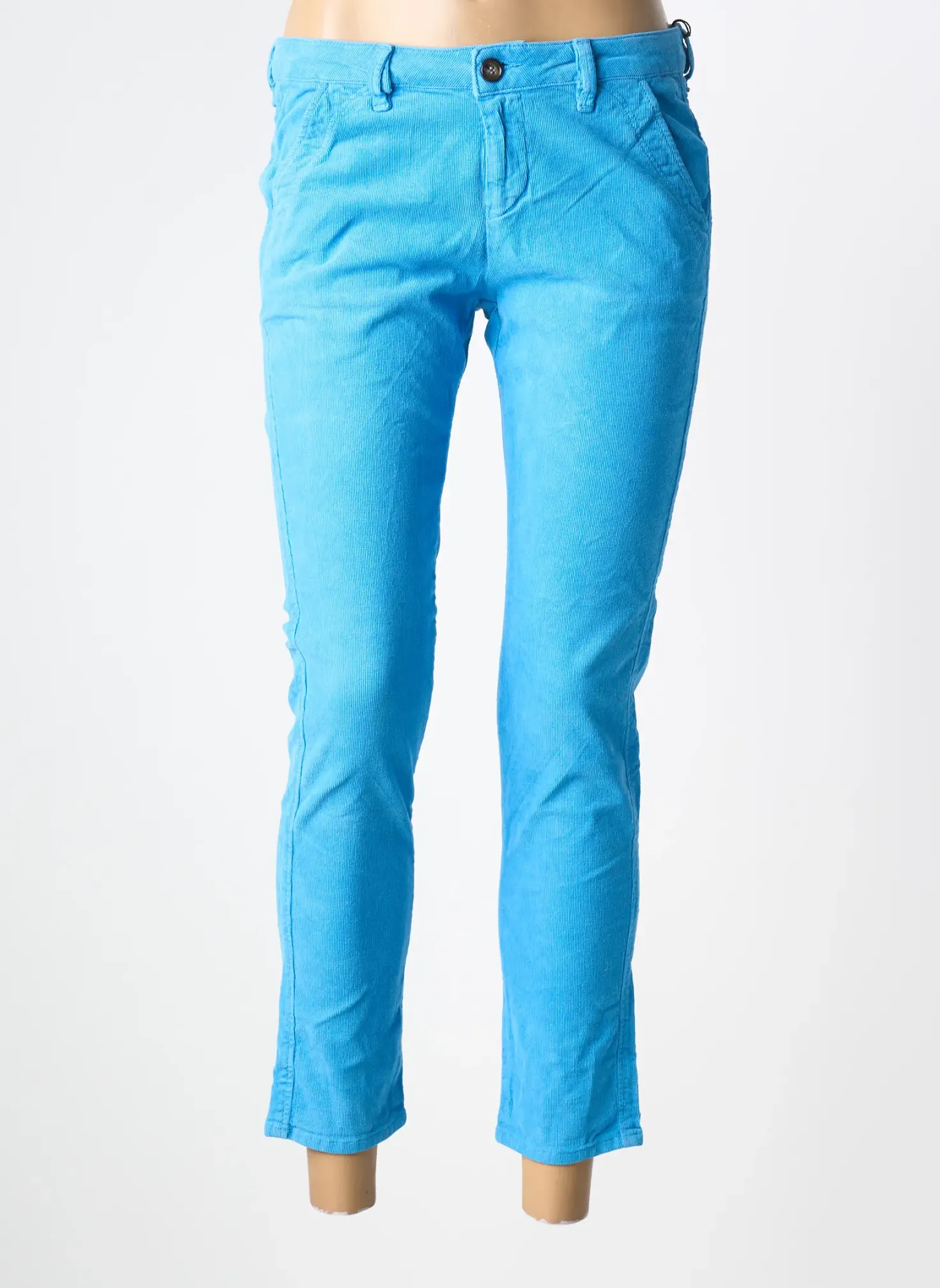 Pantalon 7/8 Fire Face Bleu Taille Basse