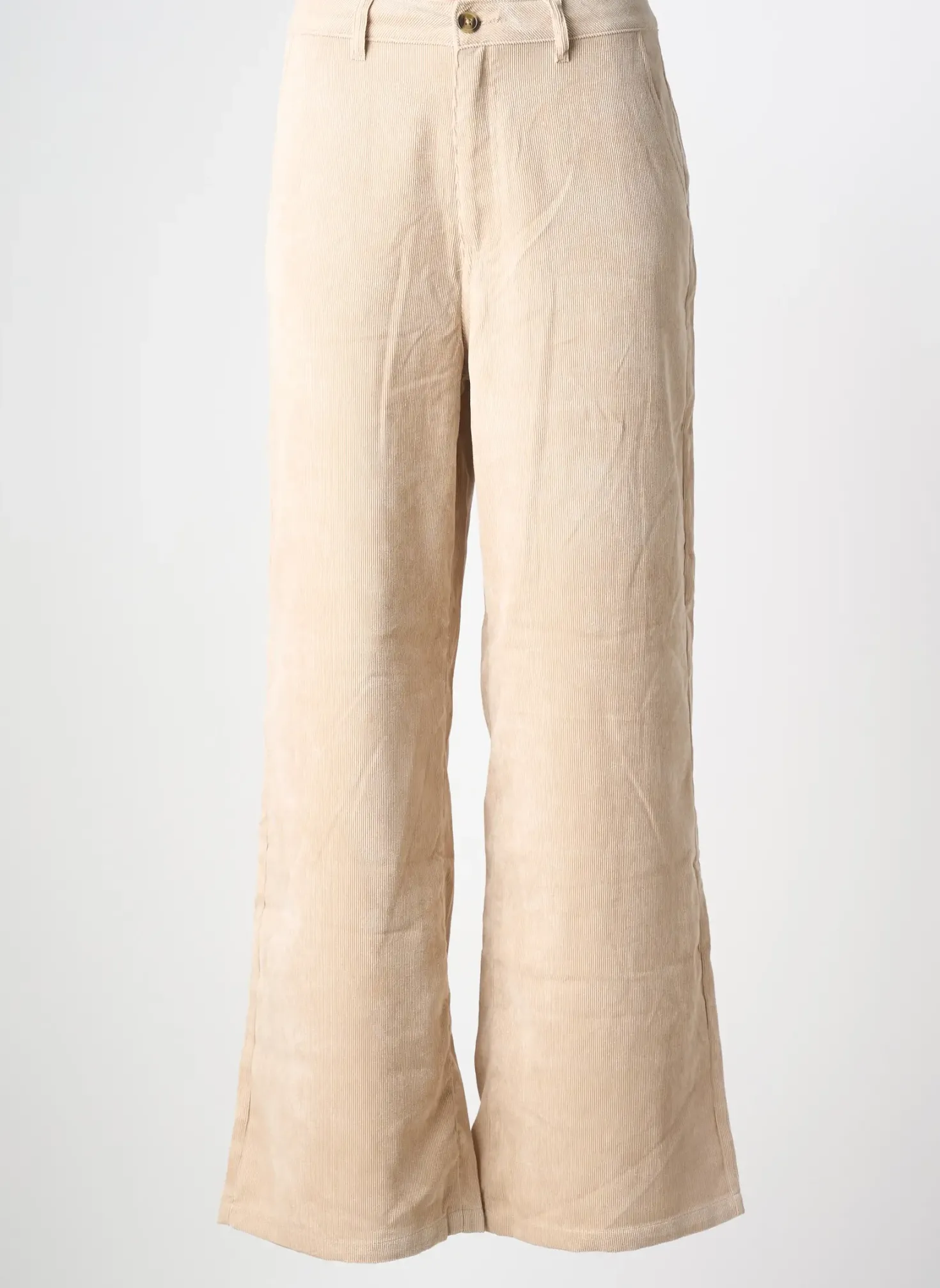 Pantalon Flare Garcia Beige Taille Normale