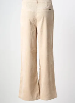 Pantalon Flare Garcia Beige Taille Normale
