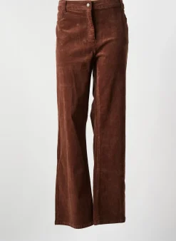 Pantalon Flare Julie Guerlande Marron Taille Normale