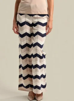 Pantalon Flare Lola Espeleta Bleu Taille Normale