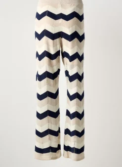 Pantalon Flare Lola Espeleta Bleu Taille Normale