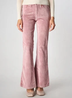 Pantalon Flare Waltron Rose Taille Normale