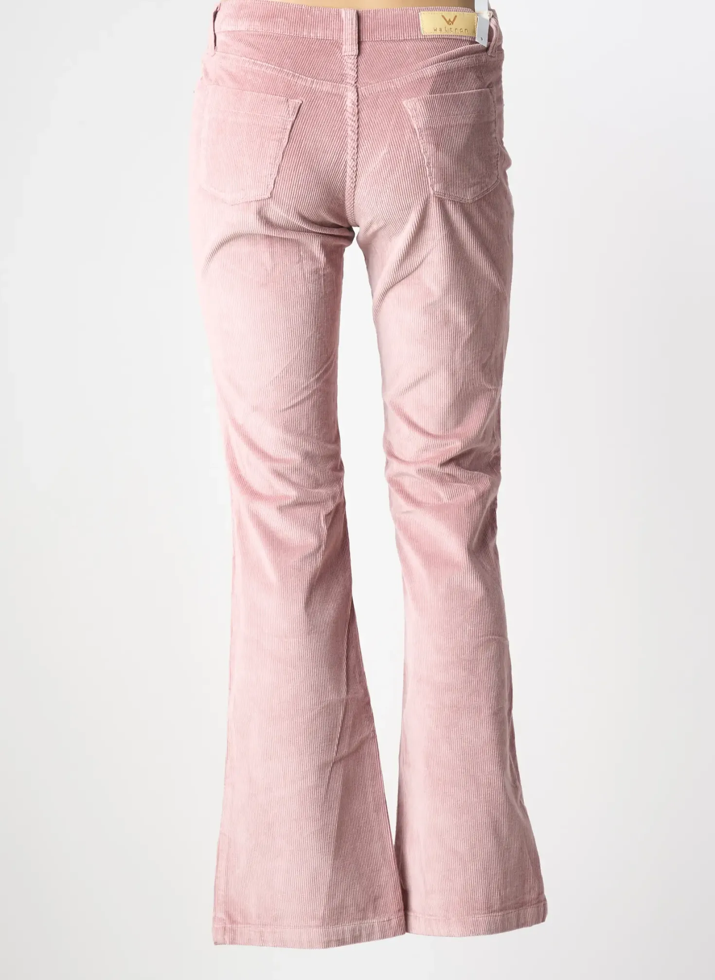 Pantalon Flare Waltron Rose Taille Normale