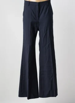 Pantalon Flare Weekend Maxmara Bleu Taille Haute