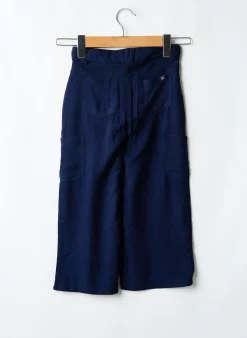 Pantalon Large Boboli Bleu Taille Ajustable