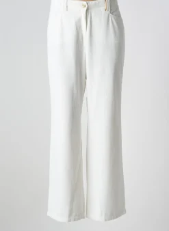 Pantalon Large Couturist Blanc Taille Normale