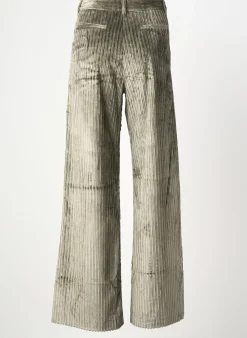 Pantalon Large Goodmatch Vert Taille Normale