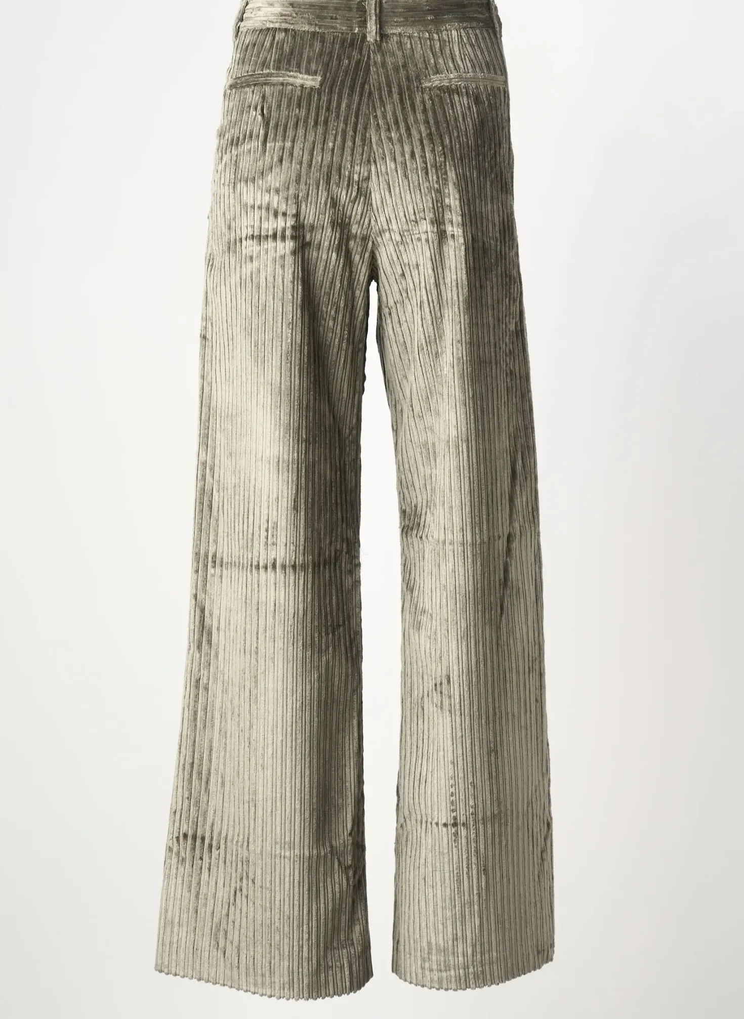 Pantalon Large Goodmatch Vert Taille Normale