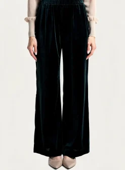 Pantalon Large Karma Koma Vert Taille Normale