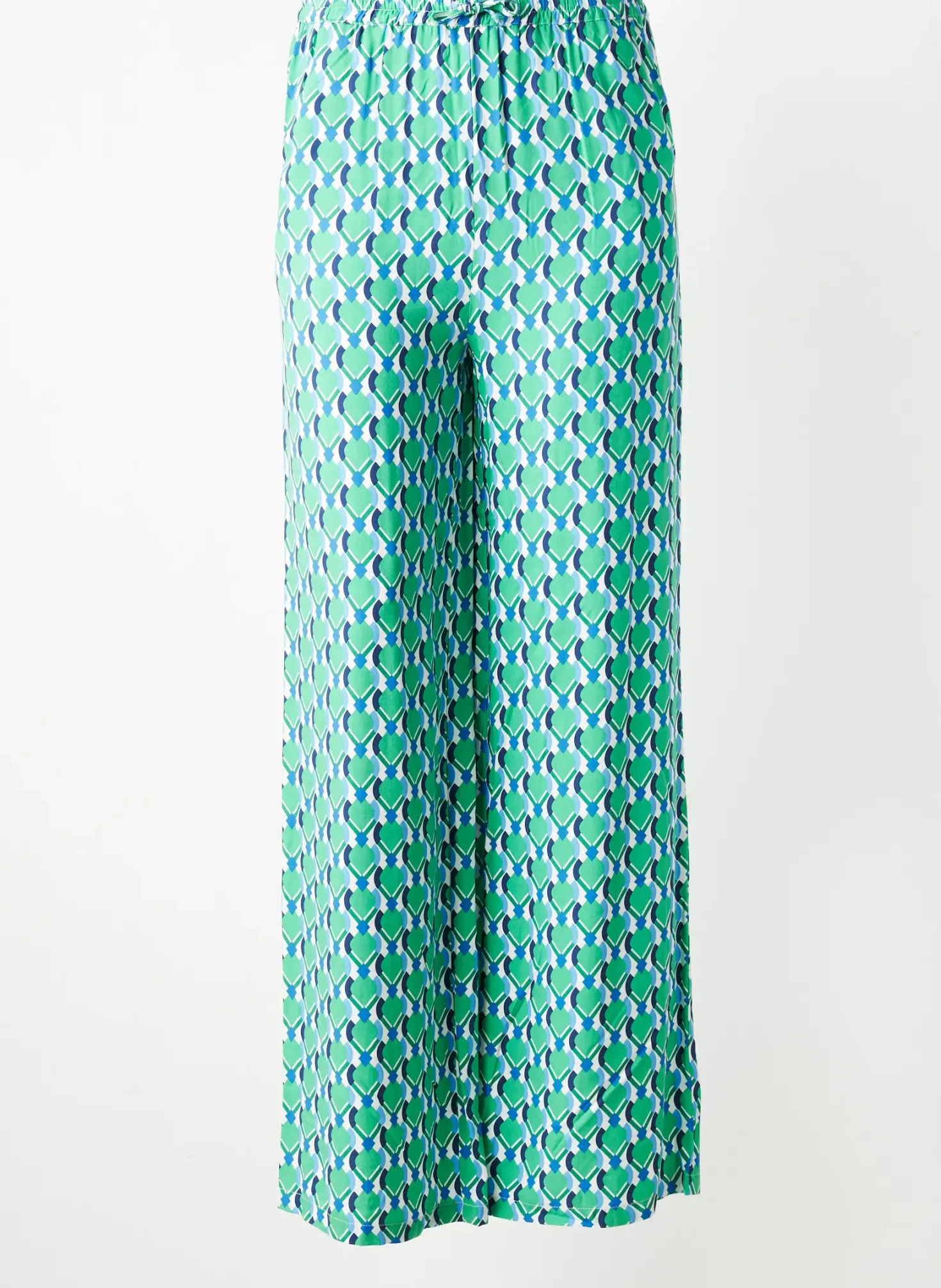 Pantalon Large La Vie Est Belle Vert Taille Normale