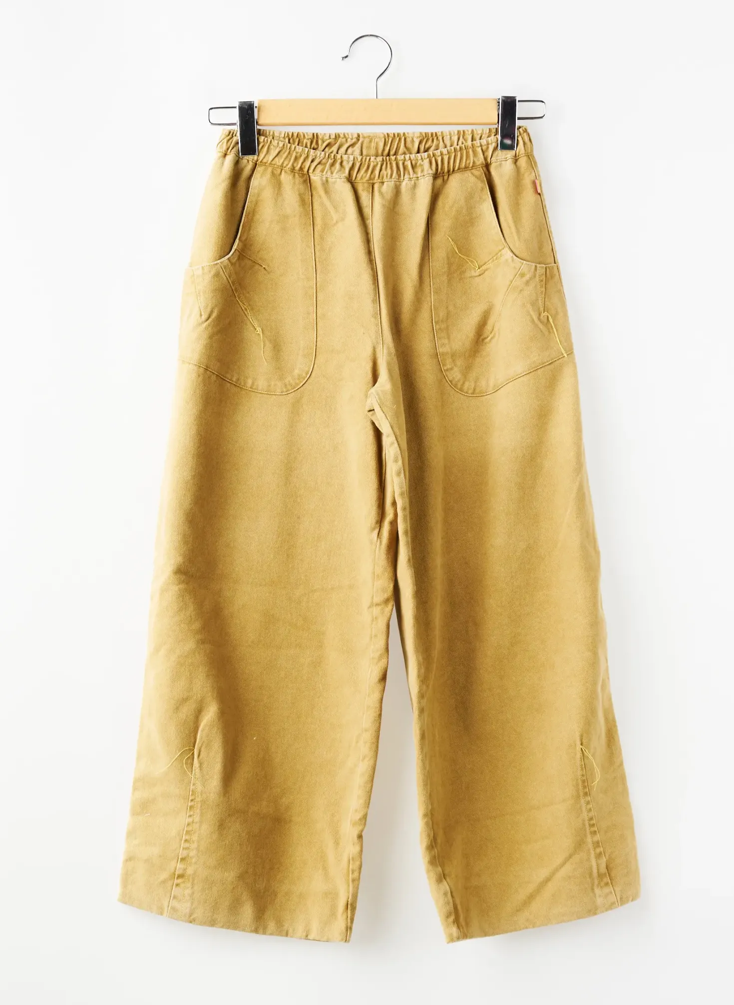 Pantalon Large Lilith Marron Taille Élastique
