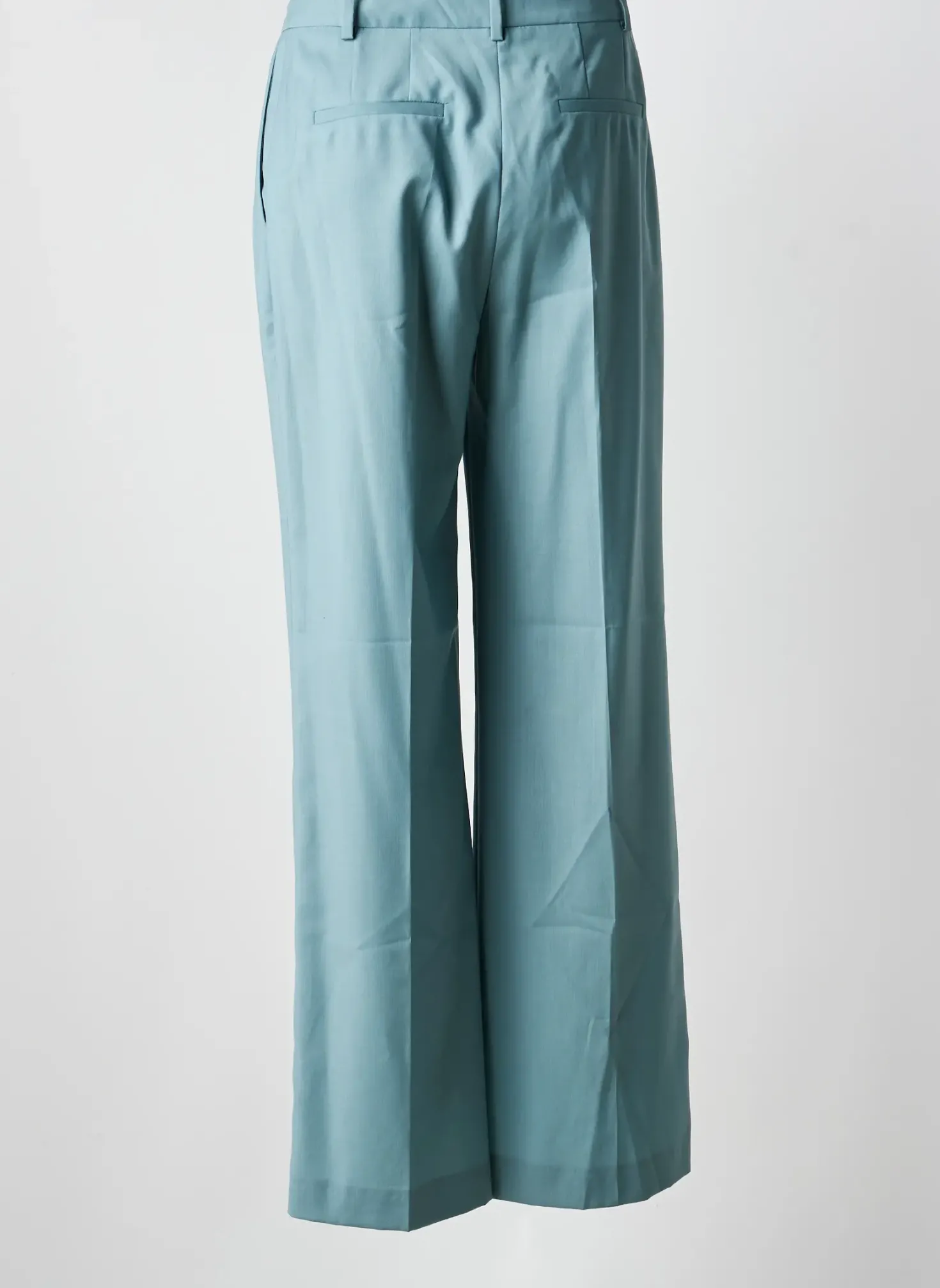 Pantalon Large Loulou Studio Bleu Taille Haute