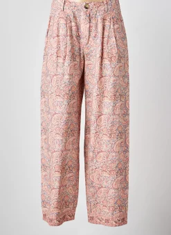 Pantalon Large Maison Hotel Rose Taille Normale
