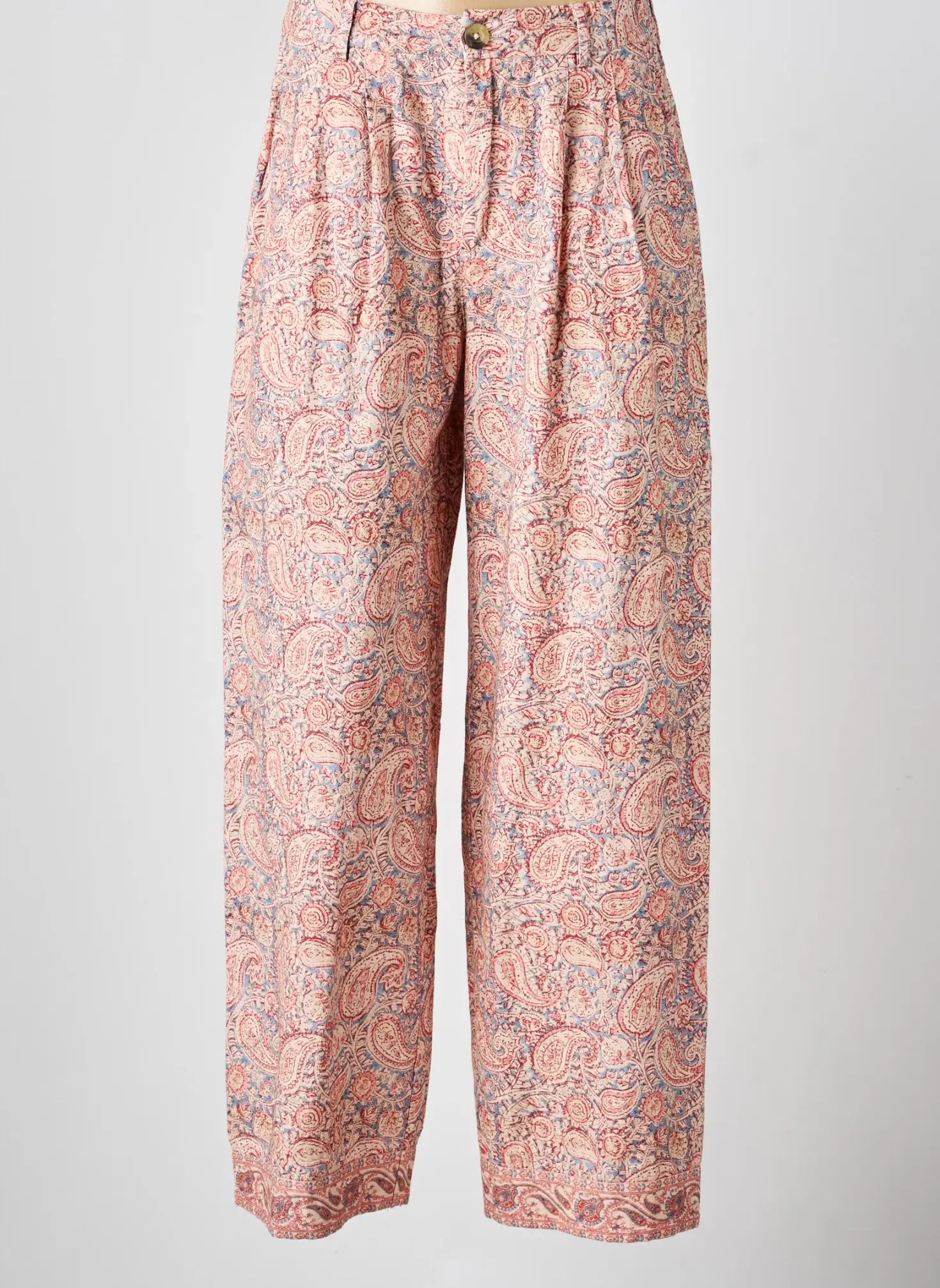 Pantalon Large Maison Hotel Rose Taille Normale