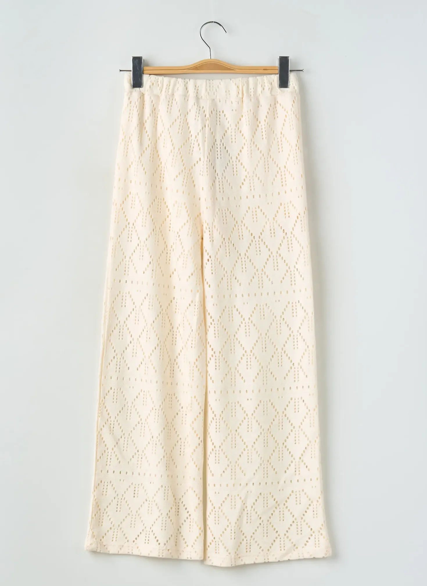 Pantalon Large Mayoral Beige Taille Élastique