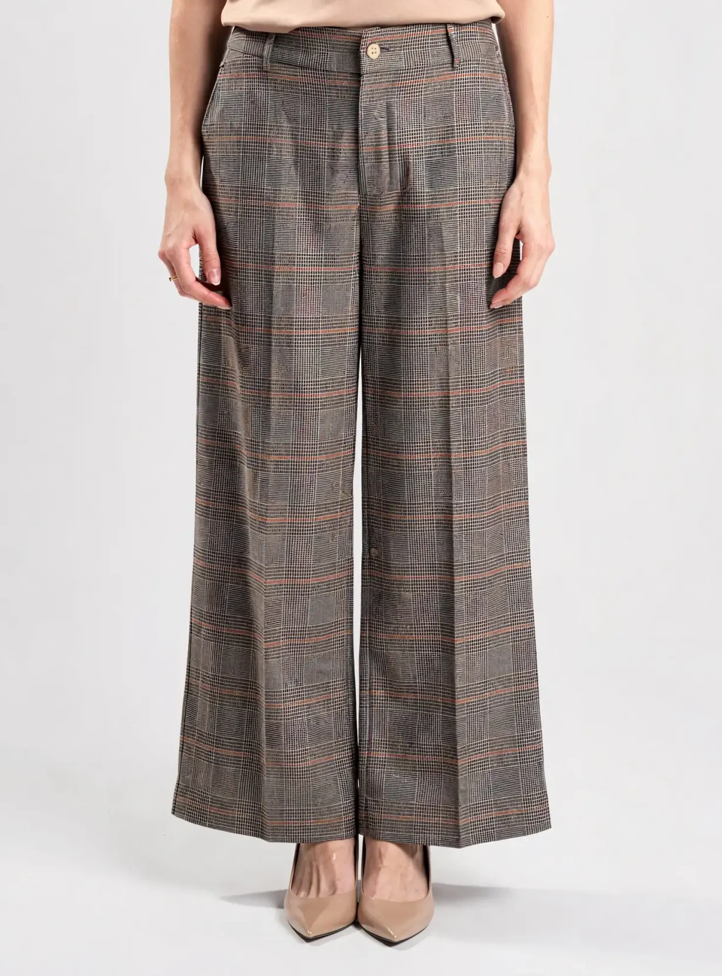 Pantalon Large Yerse Orange Taille Normale