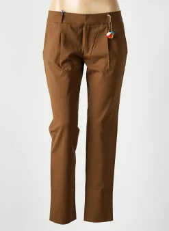 Pantalon 7/8 Leon & Harper Marron Taille Normale