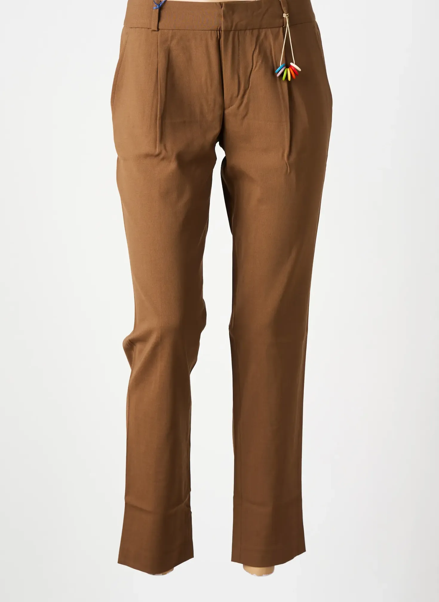 Pantalon 7/8 Leon & Harper Marron Taille Normale
