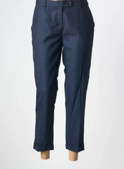 Pantalon 7/8 Maison Lab Bleu Taille Haute