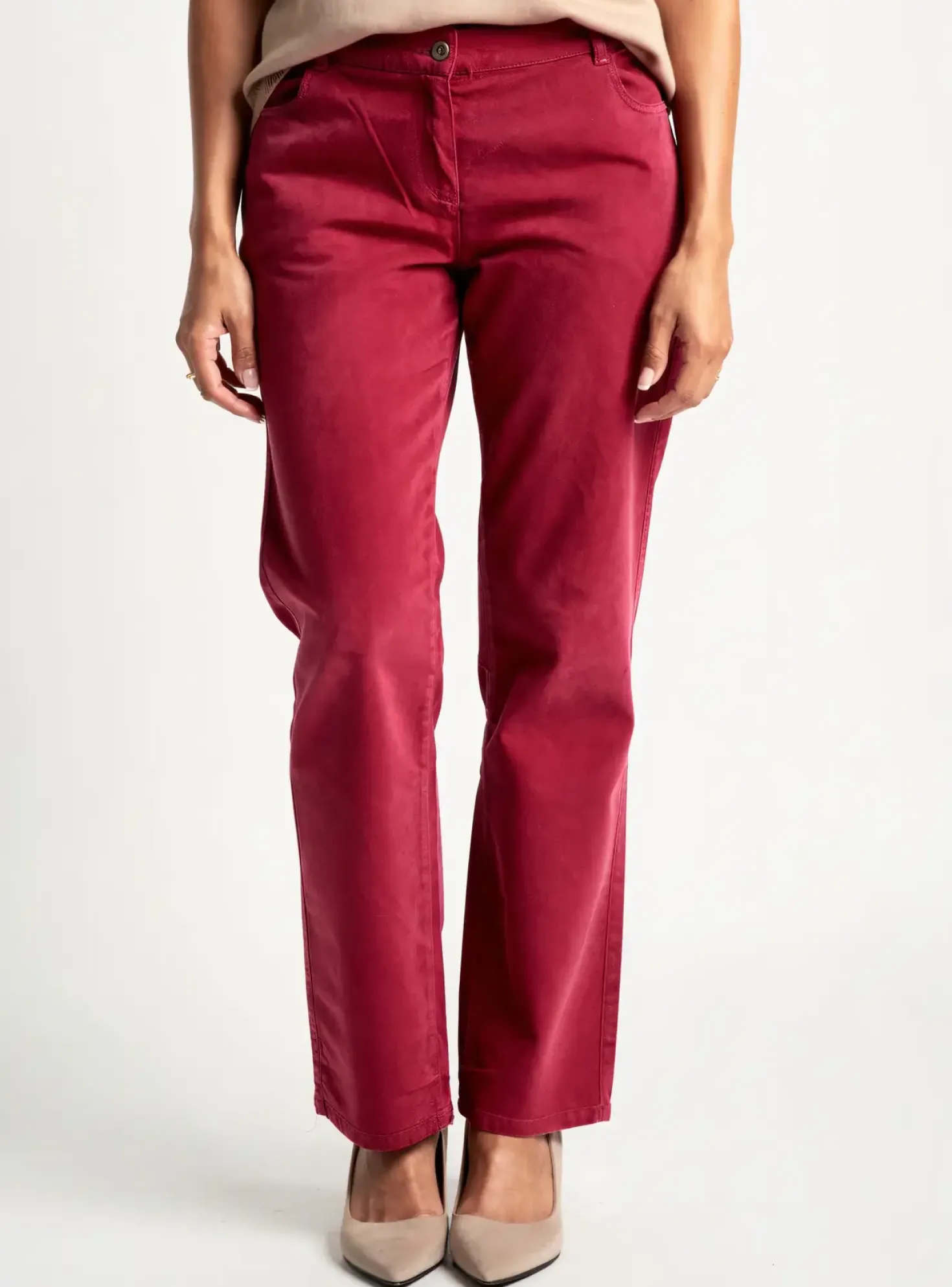 Pantalon Slim Armor Lux Rose Taille Normale
