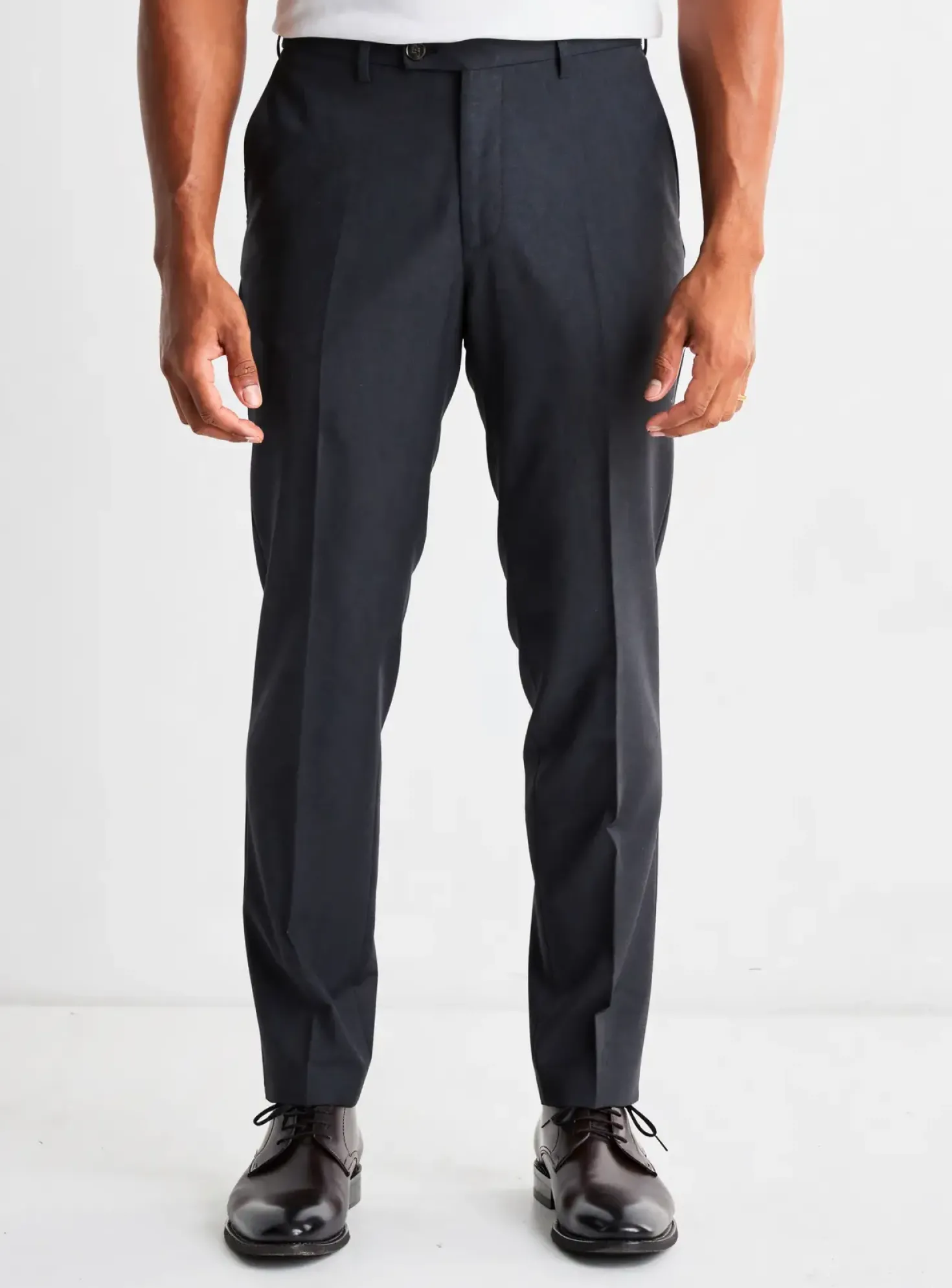 Pantalon Slim Atelier Gardeur Noir Taille Haute