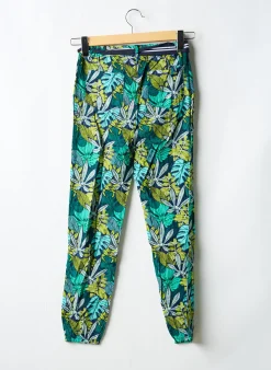Pantalon Slim Boboli Vert Taille Élastique