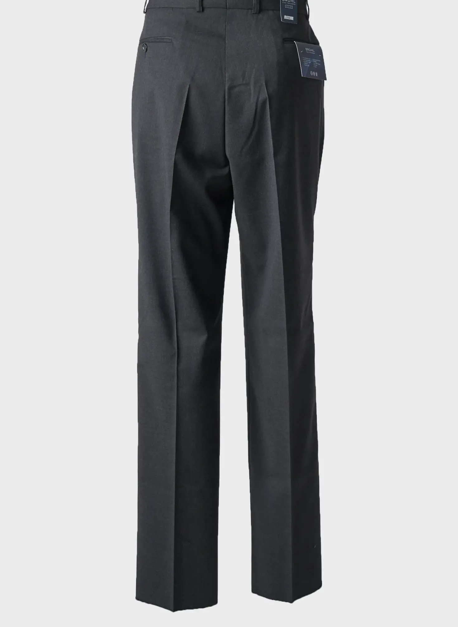 Pantalon Slim Brühl Gris Taille Basse