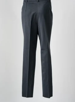 Pantalon Slim Christian Marry Gris Taille Haute