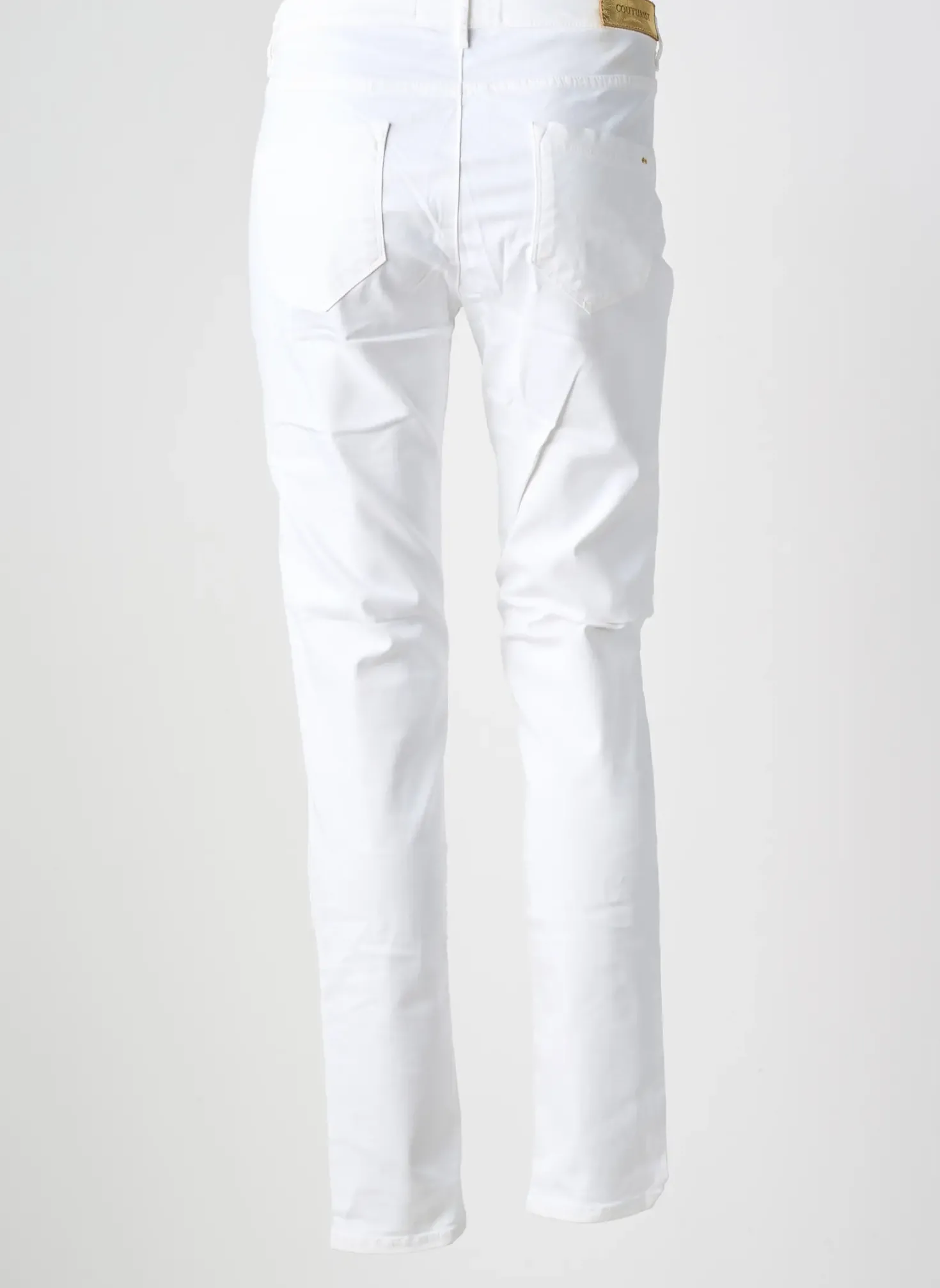 Pantalon Slim Couturist Blanc Taille Normale