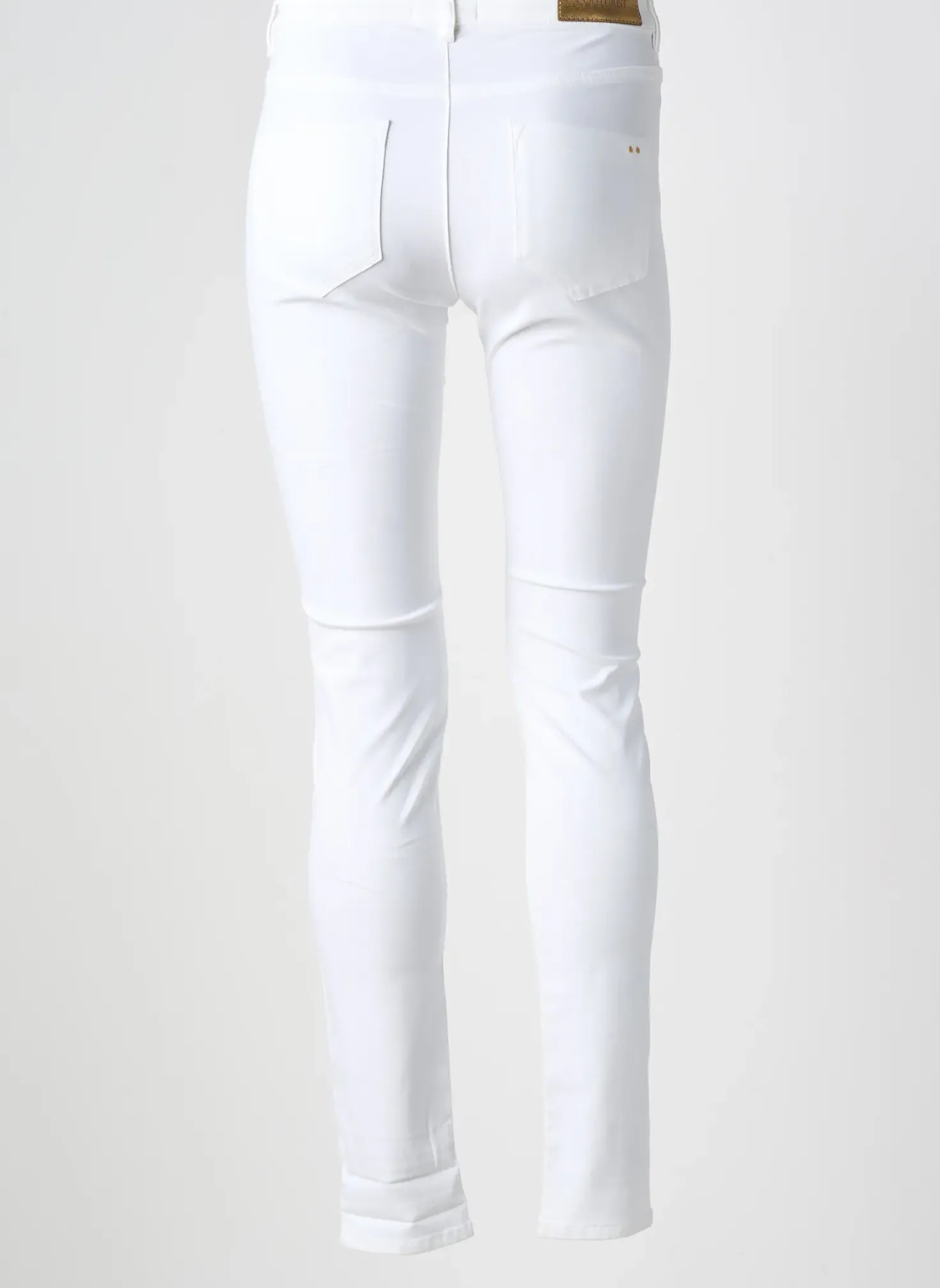 Pantalon Slim Couturist Blanc Taille Normale