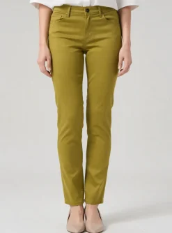 Pantalon Slim Couturist Vert Taille Normale
