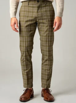 Pantalon Slim Dj Plus Vert Taille Normale