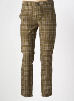 Pantalon Slim Dj Plus Vert Taille Normale
