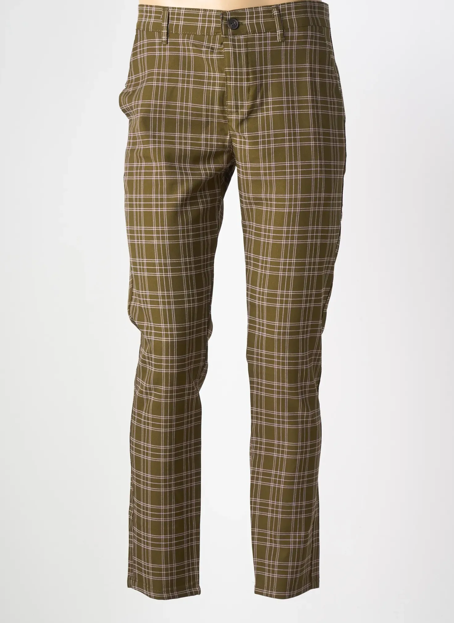 Pantalon Slim Dj Plus Vert Taille Normale
