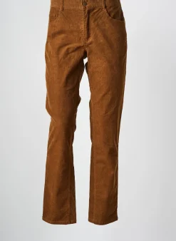 Pantalon Slim Elle Est Ou La Mer Marron Taille Normale