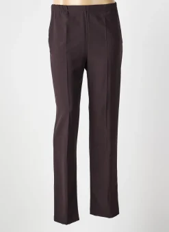 Pantalon Slim France Rivoire Marron Taille Normale