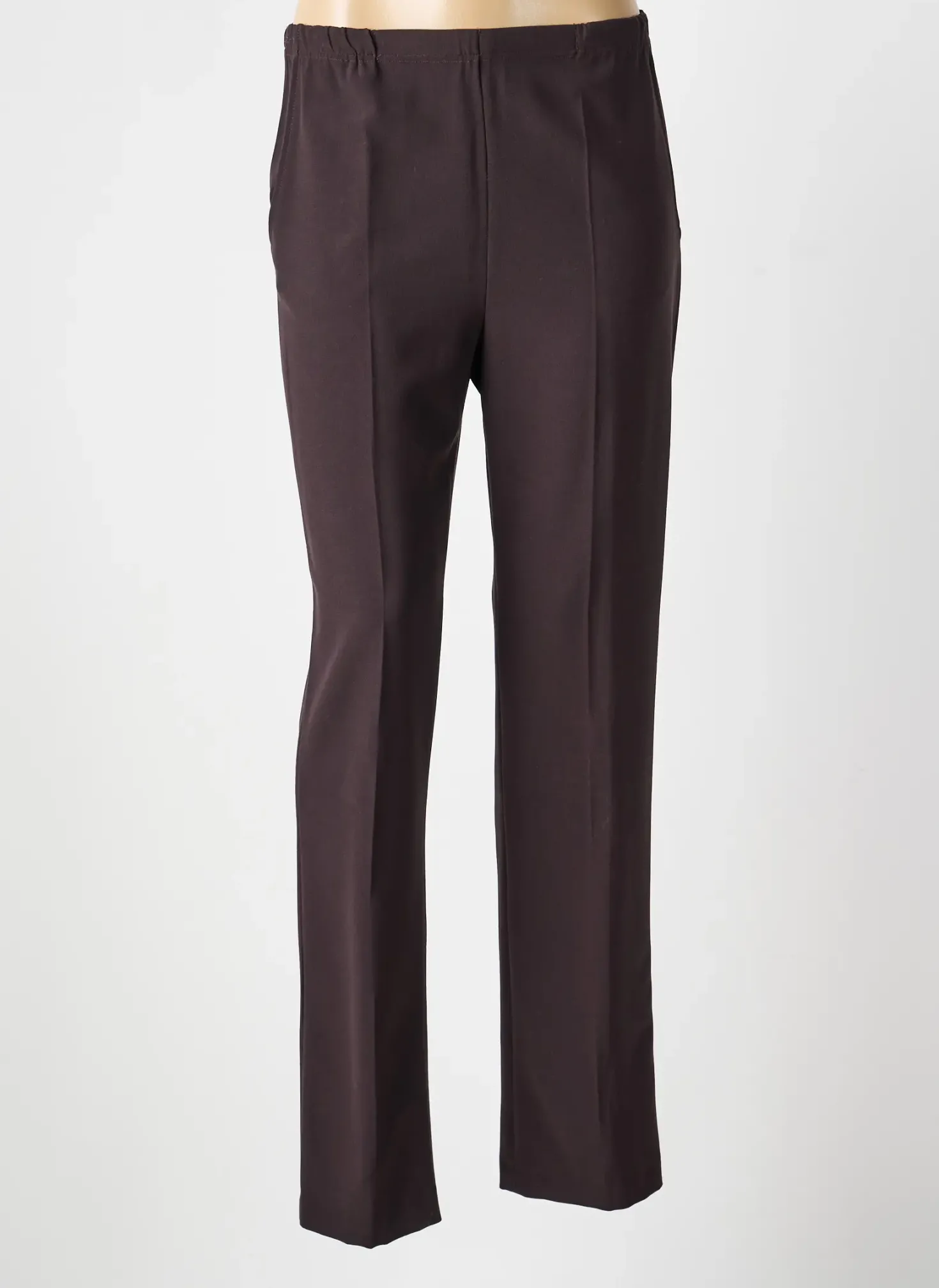 Pantalon Slim France Rivoire Marron Taille Normale