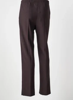 Pantalon Slim France Rivoire Marron Taille Normale