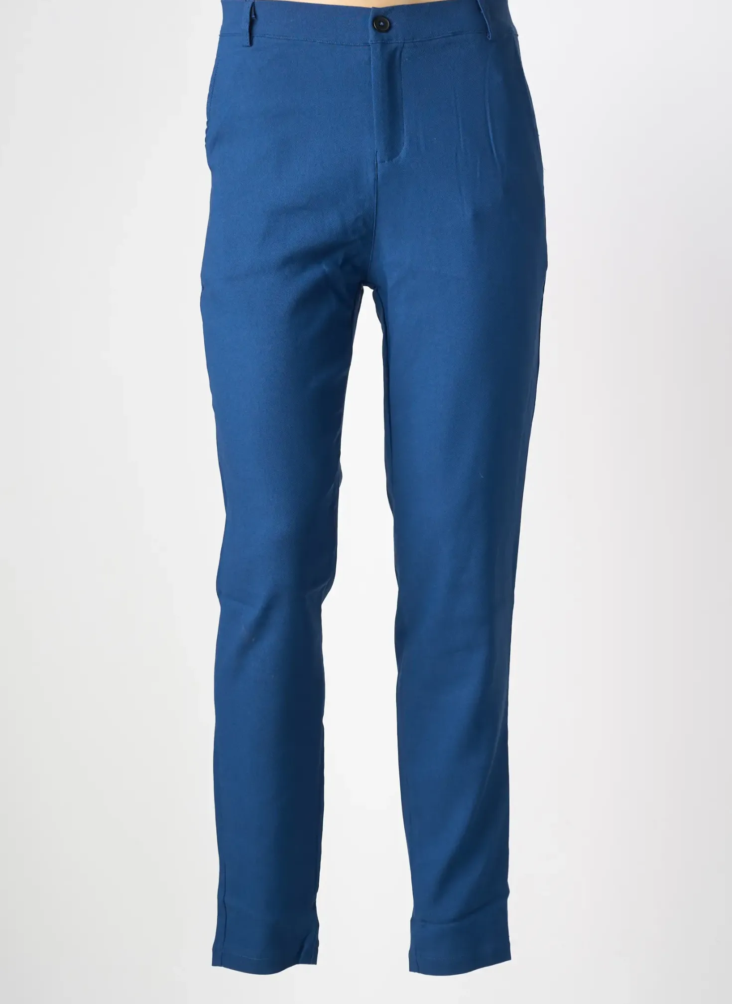 Pantalon Slim Frilivin Bleu Taille Normale