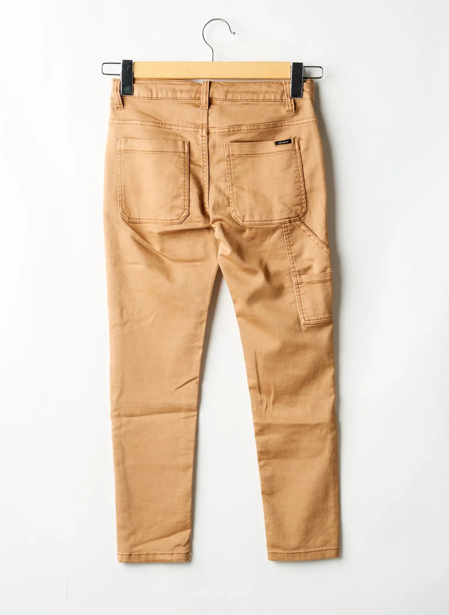 Pantalon Slim Garcia Marron Taille Ajustable