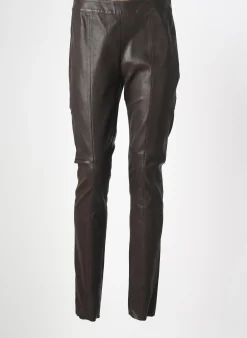 Pantalon Slim Hotel Particulier Marron Taille Normale