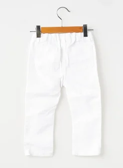 Pantalon Slim Jacadi Paris Blanc Taille Ajustable