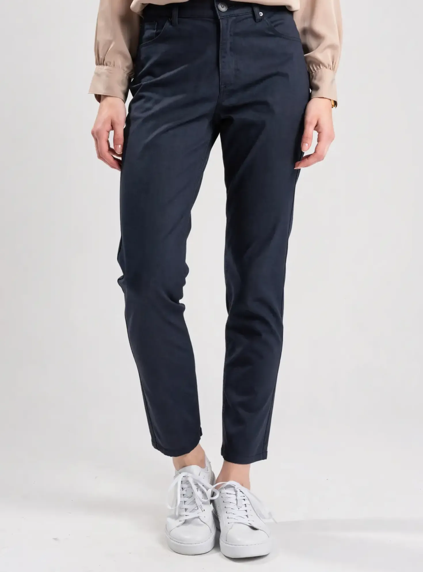 Pantalon Slim Kanope Bleu Taille Normale
