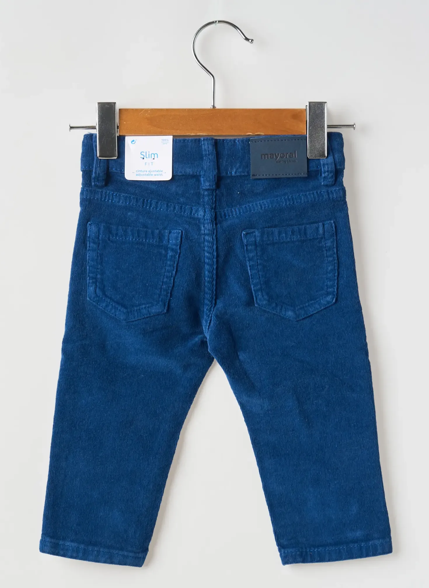 Pantalon Slim Mayoral Bleu Taille Ajustable