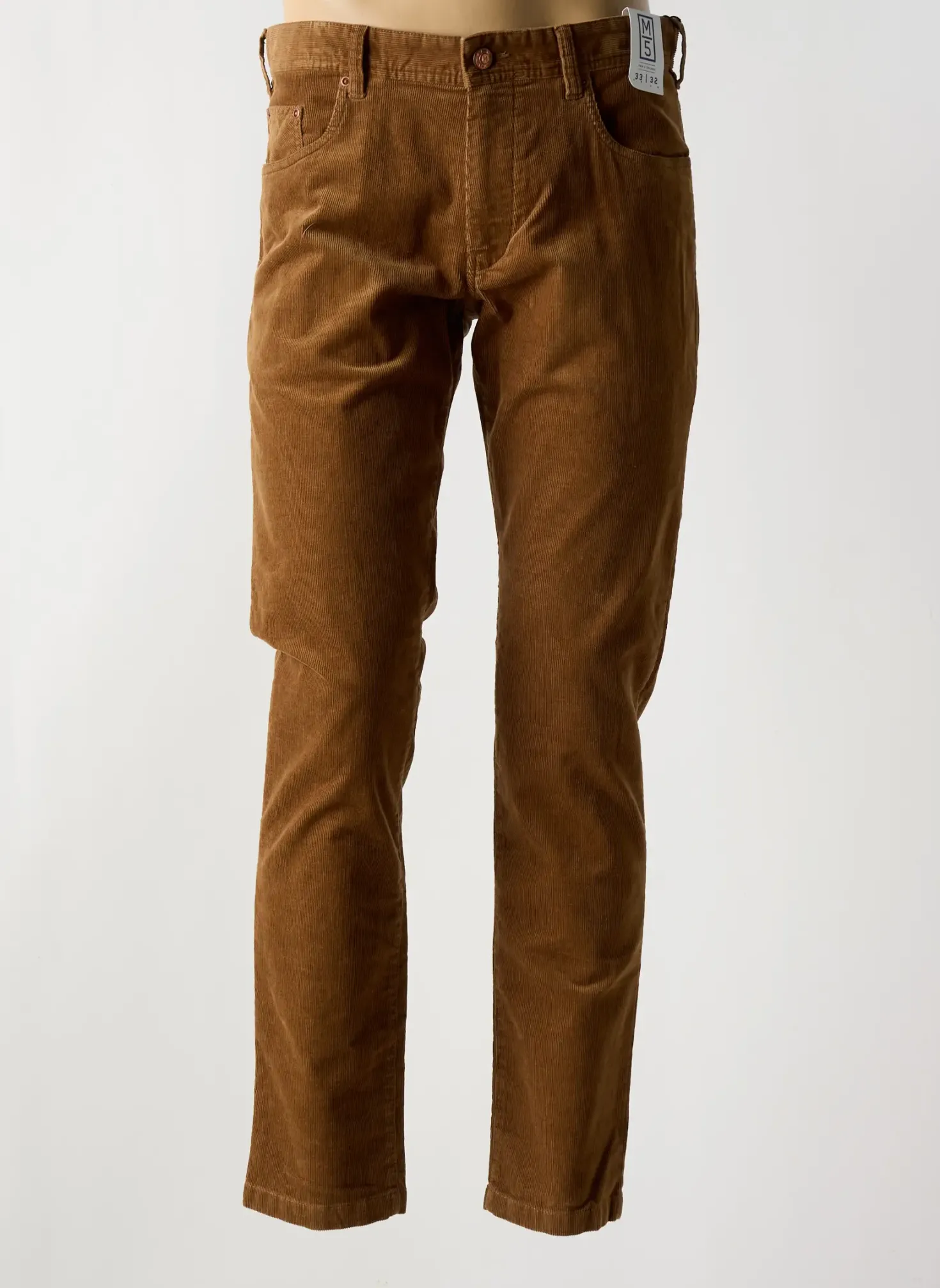 Pantalon Slim M5 By Meyer Marron Taille Normale