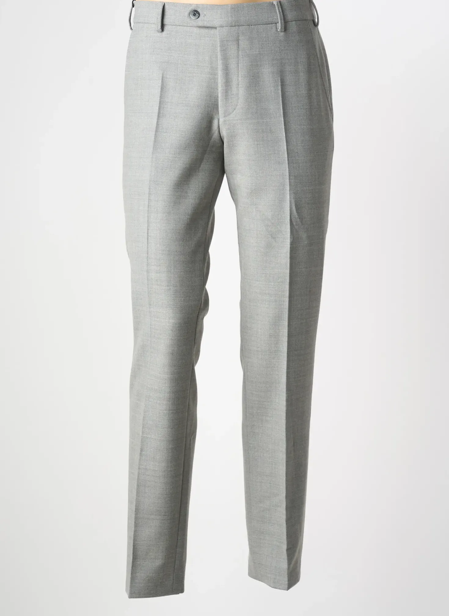 Pantalon Slim Meyer Gris Taille Haute